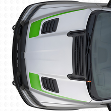 Hockey Stick Style Hood Vinyl Decal Set for Dodge Ram Sport 2019+_3