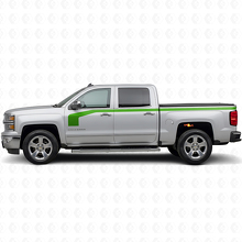 Hockey Stick Style Side Stripes Vinyl Decal Kit for Chevrolet Silverado 1500 2014+_3