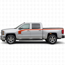 Hockey Stick Style Side Stripes Vinyl Decal Kit for Chevrolet Silverado 1500 2014+_4