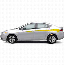 Decorated Side Stripes Vinyl Decal Kit for Dodge Dart 2013+_5