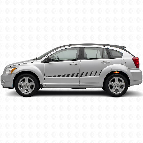 Strobe Style Side Stripes Vinyl Decal Kit for Dodge Caliber 2007+
