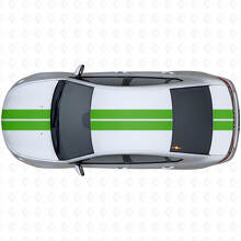 Dual Outline Stripes Front Upper Rear Vinyl Decal Kit for Dodge Dart 2013+_3