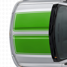 Dual Outline Stripes Hood & Tailgate Vinyl Decal Kit for Chevrolet Silverado 2014-15_5