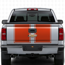 Dual Outline Stripes Hood & Tailgate Vinyl Decal Kit for Chevrolet Silverado 2014-15_8