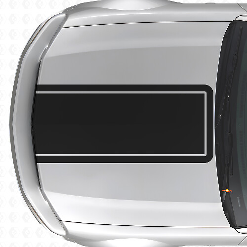 Blackout Outline Hood Stripe Vinyl Decal for Musclecar Musclecarmodel Mach 1 2005-09