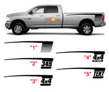 2019 & Up Dodge Ram Retro Hockey Stick Stripes 2