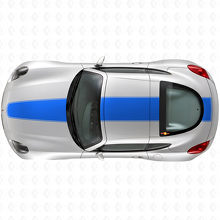Blackout Over the Car Stripes Vinyl Decal Kit for Pontiac Solstice Coupe 2009 _2