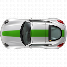 Blackout Over the Car Stripes Vinyl Decal Kit for Pontiac Solstice Coupe 2009 _3