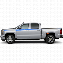 Accent Side Stripes Vinyl Decals Kit for Chevrolet Silverado 2014+_2