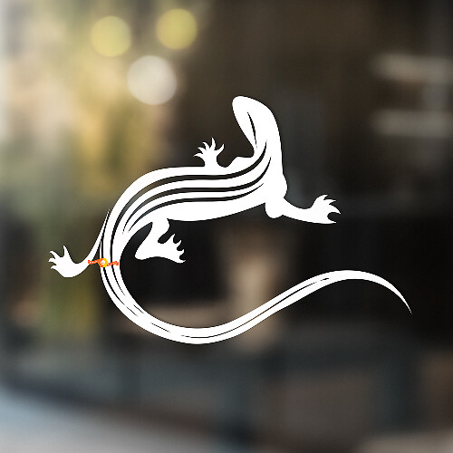 Gecko Lizard Vinyl Art Wall  Window Bathroom Sticker Decal #4