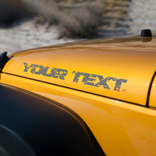 Jeep Wrangler distressed Wrangler hood Stickers Decals
 2