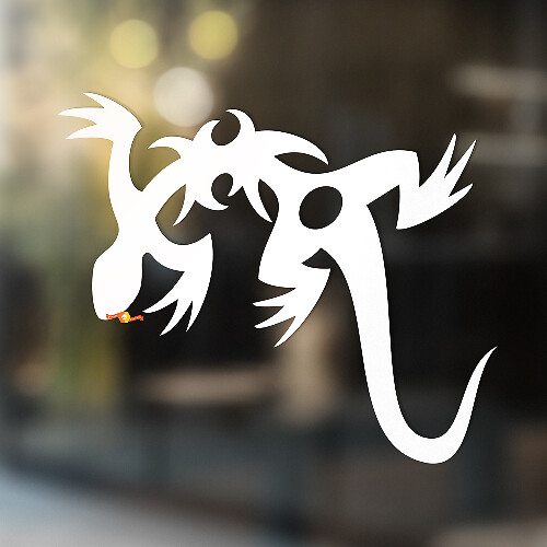 Gecko Art Universal Vinyl Decal Sticker