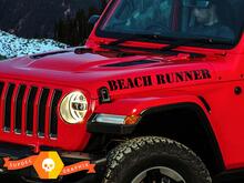 Jeep Wrangler BEACH RUNNER hood Stickers Decals
 2