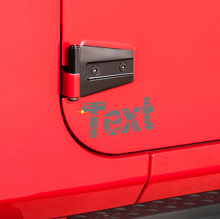Distressed Custom Text Side Door Sticker Decal for Jeep Wrangler 3