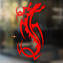 Gecko Lizard Vinyl Art Wall  Window Bathroom Sticker Decal #8_4