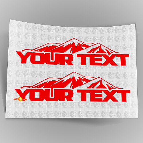 Jeep Wrangler mountain hood Stickers Decals
