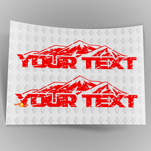 Distressed Mountain Bonnet Side Stickers Decals for Jeep Wrangler 3