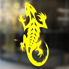 Bearded Dragon Tribal Style Universal Vinyl Decal Sticker_3