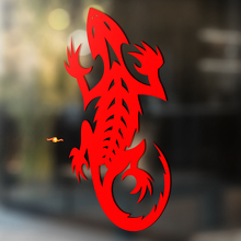 Bearded Dragon Tribal Style Universal Vinyl Decal Sticker_4