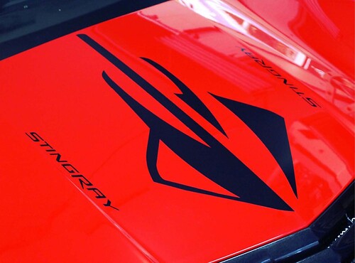 1950-2017 Chevrolet Corvette Stingray Z06 Hood Body Sticker Decal New 3PC Set Kit Z06
