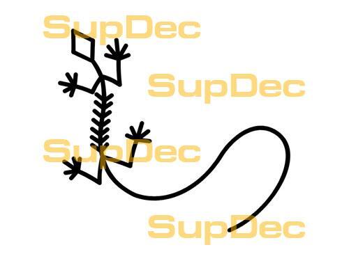 Gecko Lizard Vinyl Art Wall  Window Bathroom Sticker Decal #10
