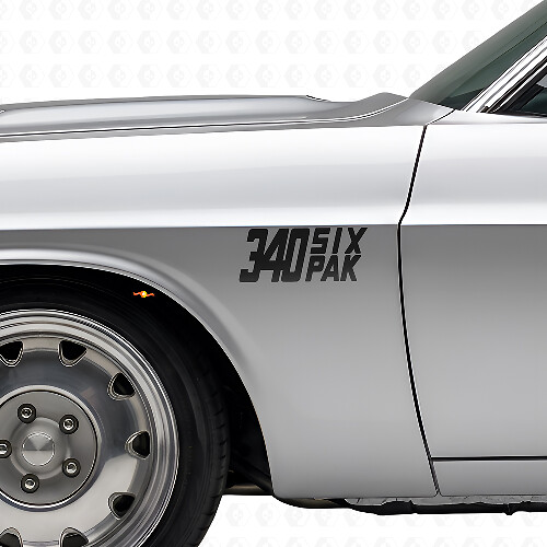 340 Six Pak Side Vinyl Decal Kit for Dodge Viper Charger Ram Challenger