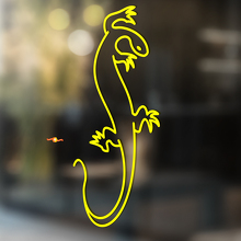 Gecko Lizard Vinyl Art Wall  Window Bathroom Sticker Decal #11_3