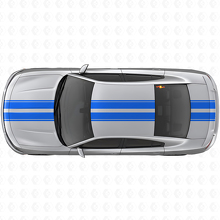 Dual Racing Upper Body Stripes Vinyl Decal Kit for Dodge Charger _2