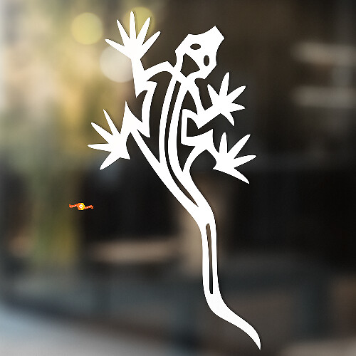 Gecko Lizard Vinyl Art Wall  Window Bathroom Sticker Decal #12