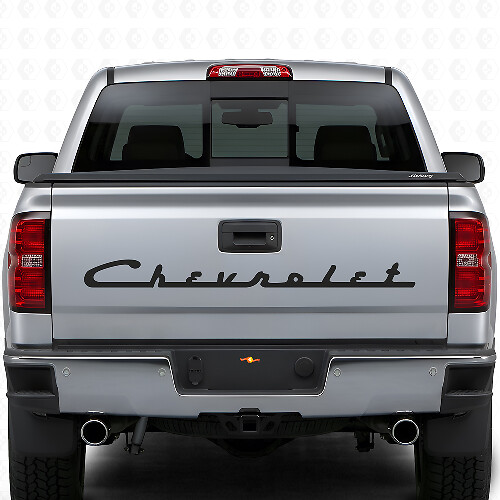 Chevrolet Lettering Retro Style Tailgate Vinyl Decal for Chevy Trucks
