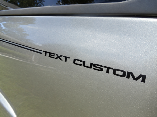 TEXT CUSTOM Pinstripe Insert Lettering Universal Vinyl Decal Sticker for Dodge