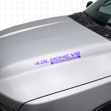 4.0L DOHC V6 Endurance Hood Vinyl Decals Set for Nissan Xterra Titan_2