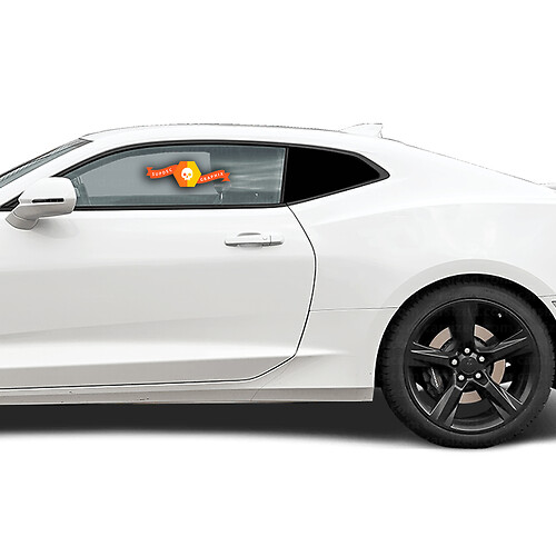 Chevrolet Camaro 2016-2018 Side Rear Window Blackout Accent Sticker Decal
