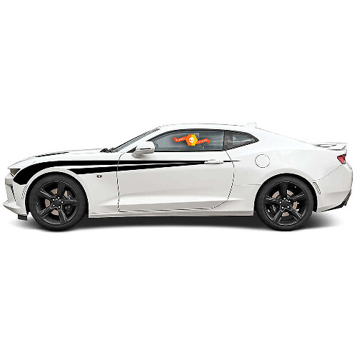 Dual Racing Stripes Side Fender Vinyl Decal Sticker for Chevrolet Camaro 2016-2018