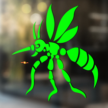 Gnat mosquito Vinyl Art Wall  Window Bathroom Sticker Decal #3_2
