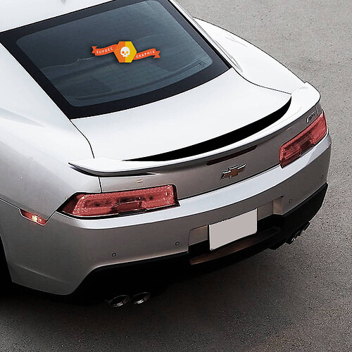 Decorative Stripe Rear Spoiler Vinyl Decal Sticker for Chevrolet Camaro SS 2016-2018