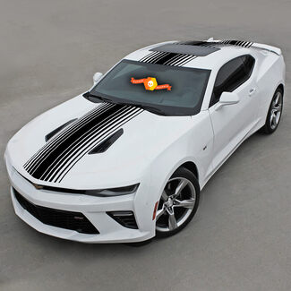 Chevrolet Camaro 2010-2020 Top Strobe Stripes Hood, Roof and Rear