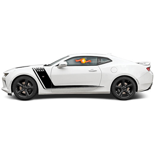 Stripes with Custom TExt Side Vinyl Decal Sticker for Chevrolet Camaro 2010-2018
