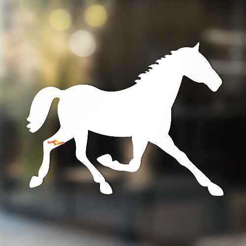 Horse Silhouette Universal Vinyl Decal Sticker