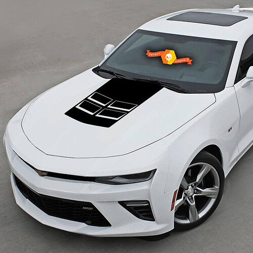 Chevrolet Camaro 2010-2020 Hood Cowl Stripe Zl1 Style Sticker Decal

