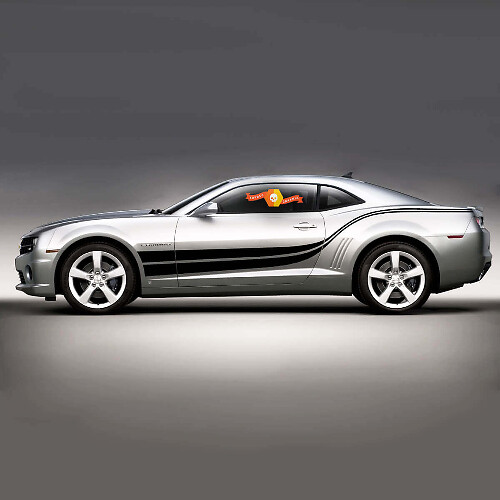 Double Wave Style Stripes Side Vinyl Decal Sticker for Chevrolet Camaro 2010-2020