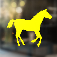Horse Vinyl Art Wall  Window Bathroom Sticker Decal #5_3
