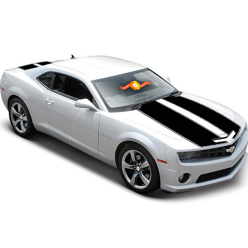 Dual Outline Stripes Hood Trunk Vinyl Decal Sticker for Chevrolet Camaro 2010-2015