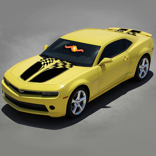 Chevrolet Camaro 2010-2015 Checkered Flag Racing Vinyl Stripes
