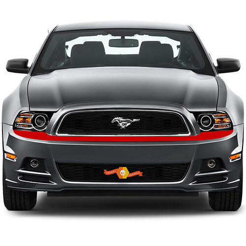 Accent Stripe Front Bumper Vinyl Decal for Musclecar Musclecarmodel 2013-2014