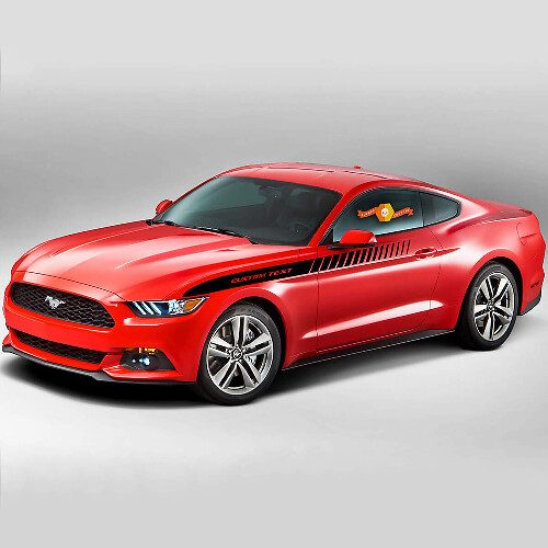 Ford Mustang 2015-2017 Upper Side Accent Strobe Vinyl Stripes