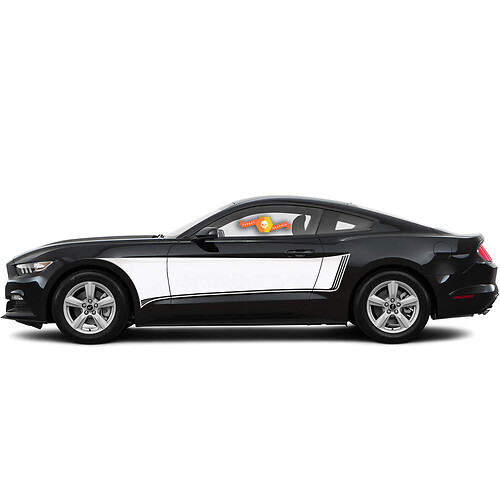 Side Accent Vinyl Stripes Decals stickers for Ford Mustang 2015-2020
