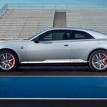 Side rocker panel decal stripes for Dodge Charger Electric 2 colors
 2