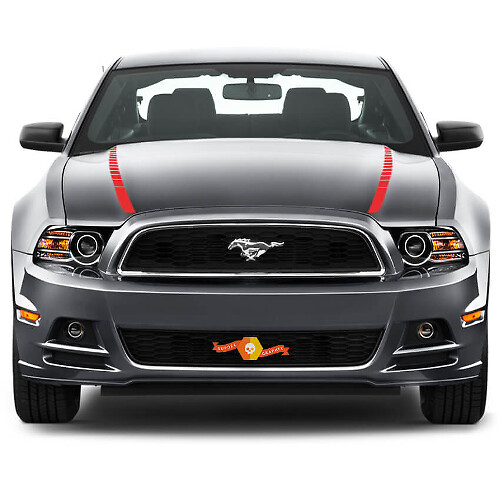 Ford Mustang 2013- 2020 Hood Spear Side Accent Stripes