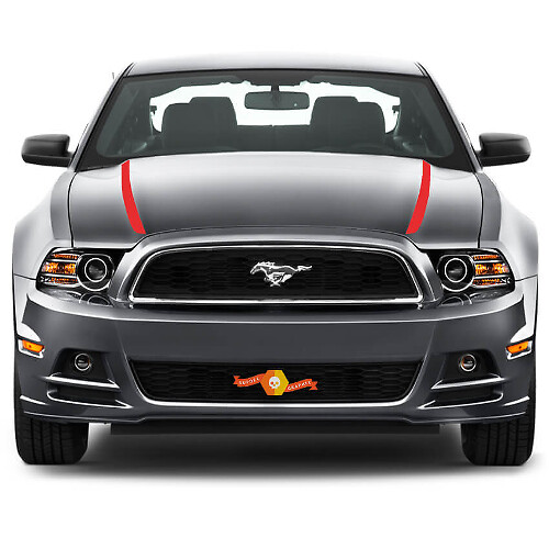 FORD MUSTANG 2013- 2020 HOOD SPEAR SIDE STRIPES